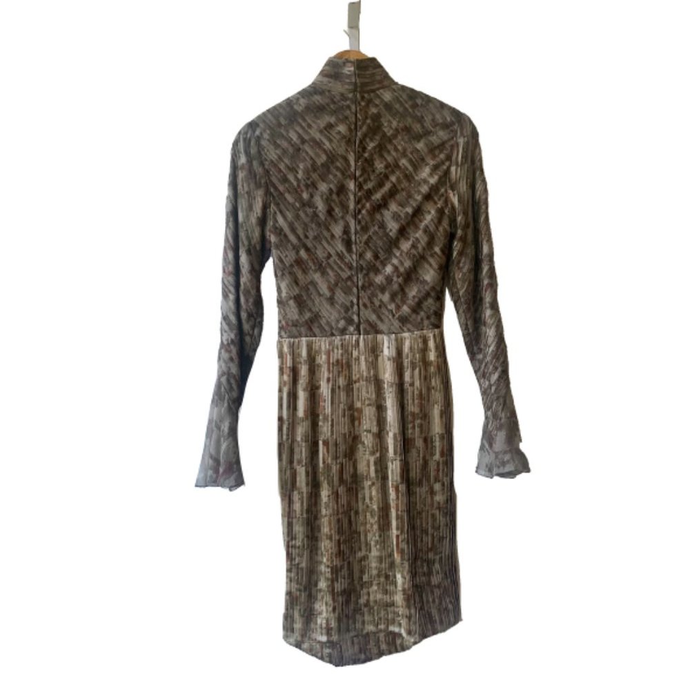 I. Magnin Vintage Smock Neck Dress - Picture 2 of 3